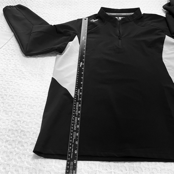 New Balance Black and Gray Half-Zip Jacket~ Size Large ~ Great Casual - Picture 6 of 10